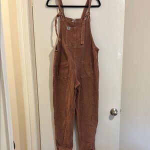Lucy & Yak Women's Brown Overalls